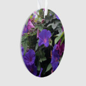 Spring Morning Glories in Blue Ornament (voorkant)