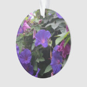 Spring Morning Glories in Blue Ornament (voorkant)