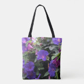Spring Morning Glories in Blue Tote Bag (Achterkant)