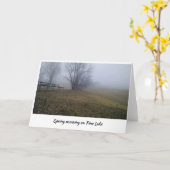 Spring Morning op Pine Lake Kaart (Gele Bloem)