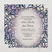 Spring Mosaic Floral Tegel Wedding Kaart (Voorkant / Achterkant)