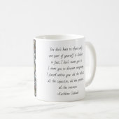 Spring Moss Mandala Mok met Citaat (Voorkant rechts)