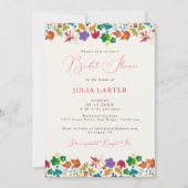 Spring Mosterd Geel Paarse Bloem Vrijgezellenfeest Kaart (Voorkant)