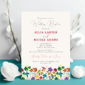 Spring Mosterd Paarse weide bruiloft receptie Kaart