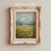 Spring Mountain Meadow  Natuur Kunst Poster