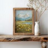 Spring Mountain Meadow Natuur Kunst Poster