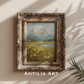 Spring Mountain Meadow Natuur Kunst Poster