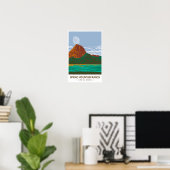 Spring Mountain Ranch State Park Nevada Retro  Poster (Thuiskantoor)