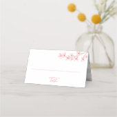 Spring Mountain Roze Zitplaatsen Kaarten Plaatskaartje (Voorkant)