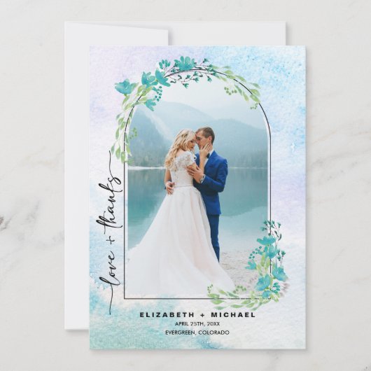 Spring Mountains Weddenschap Hartelijk dank Save The Date (Voorkant)