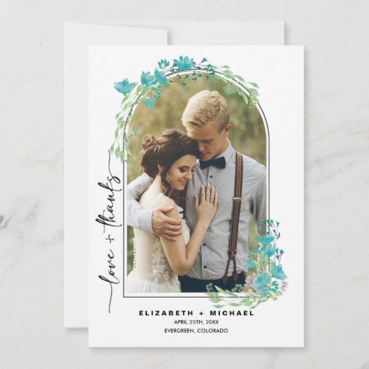 Spring Mountains Weddenschap Hartelijk dank Save The Date (Voorkant)