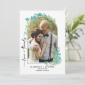 Spring Mountains Weddenschap Hartelijk dank Save The Date (Staand voorkant)