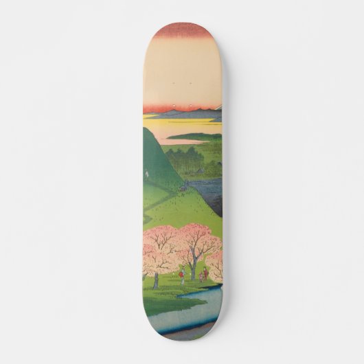 Spring Mt Fuji  Ukiyo-e Japanse kunst Persoonlijk Skateboard (Voorkant)