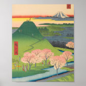 Spring Mt Fuji Ukiyo-e Japanse kunst Poster (Voorkant)