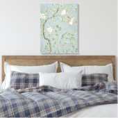 Spring-mural-ii-blue-julia-purinton Canvas Afdruk (Insitu (Slaapkamer))