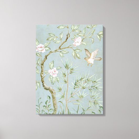 Spring-mural-ii-blue-julia-purinton Canvas Afdruk (Voorkant)