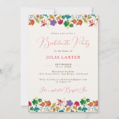 Spring Mustard Paarse Bloem Bachelorette Party Kaart (Voorkant)