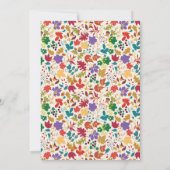 Spring Mustard Paarse Meadow Engagement Party Kaart (Achterkant)