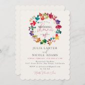 Spring Mustard Paarse Meadow Wedding Shower Kaart (Voorkant / Achterkant)