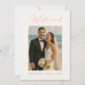 Spring Mustard Purple Flower Wedding Announcement Kaart (Voorkant)