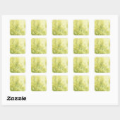 Spring Mustard Vierkante Sticker (Vel)