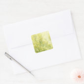 Spring Mustard Vierkante Sticker (Envelop)