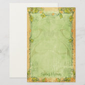 Spring Mystery - Art Nouveau Stationery Briefpapier (Voorkant / Achterkant)