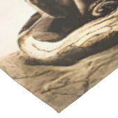 Spring Mystic Fox Misty Mountain Minimalist Zen Tafelkleed (Gekanteld)