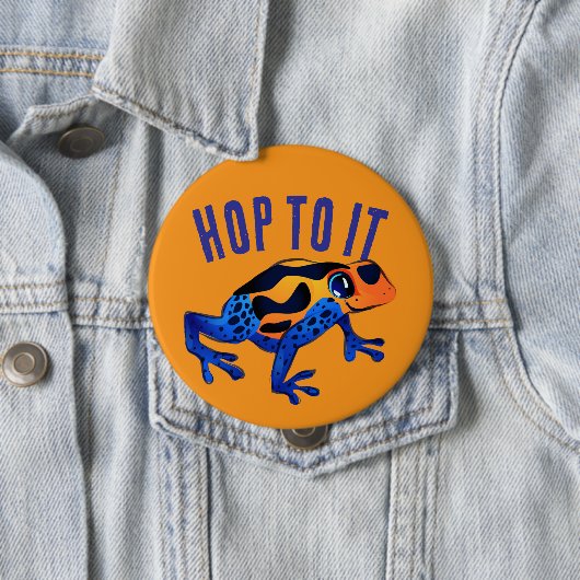 Spring naar IT Oranje Frog Button (In situ)