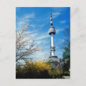 Spring, Namsan Tower, Seoul, Zuid-Korea Briefkaart (Voorkant)