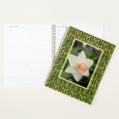 Spring narcis en art deco gepersonaliseerd planner (Display)