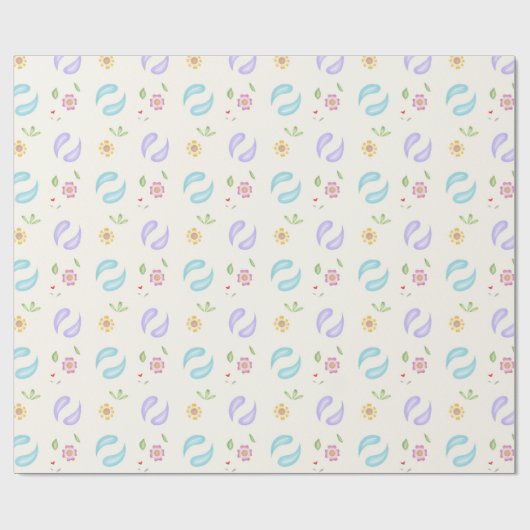 Spring Natuur Design Cadeaupapier (Vlak)