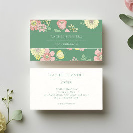 Spring Natuur Floral Boho Visitekaartje