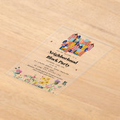 Spring Neighborhood BBQ Block Party Acryl Uitnodigingen (Laagn)