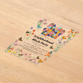 Spring Neighborhood BBQ Block Party Acryl Uitnodigingen (Laagn)