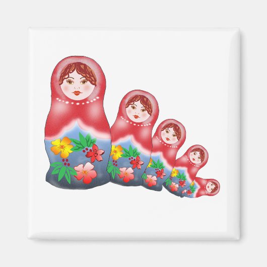Spring Nesting Dolls Magneet (Voorkant)