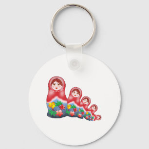 Spring Nesting Dolls Sleutelhanger