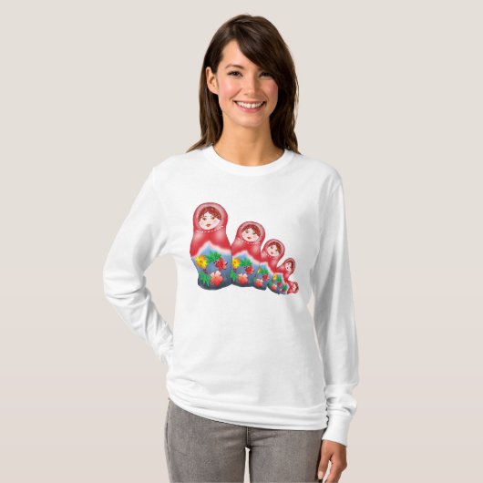 Spring Nesting Dolls T-shirt (Voorkant volledig)