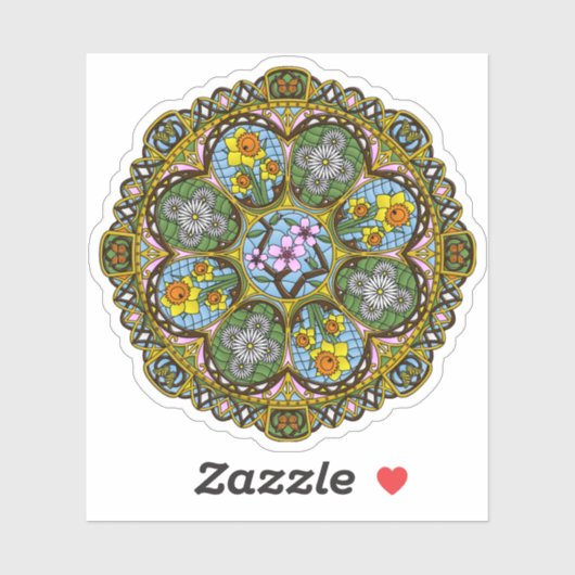 Spring Nouveau Contour Sticker (Vel)