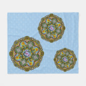 Spring Nouveau Fleece Blanket Deken (Voorkant (Horizontaal))