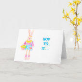 SPRING NU IN BEWEGING & PRETTIG *PASEN* KAART (Gele Bloem)