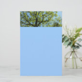 Spring Oak Tree Vibrant Natuur Briefpapier (Staand voorkant)