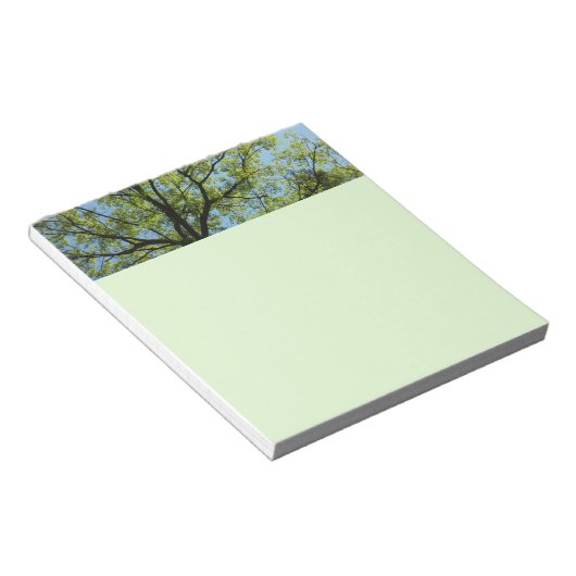 Spring Oak Tree Vibrant Natuur Notitieblok (Schuin)