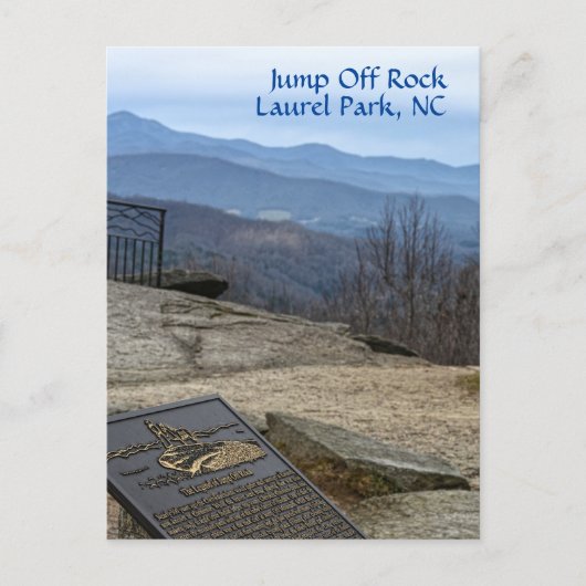 Spring Off Rock Laurel Park NC Blue Ridge Mountain Briefkaart (Voorkant)