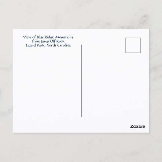 Spring Off Rock Laurel Park NC Blue Ridge Mountain Briefkaart (Achterkant)