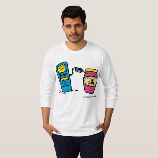 Spring omhoog het Jam Tshirt (Voorkant volledig)