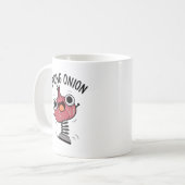 Spring Onion Funny Veggie Pun Koffiemok (Voorkant links)