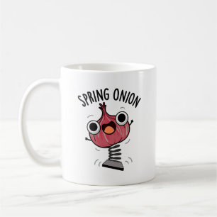 Spring Onion Funny Veggie Pun Koffiemok