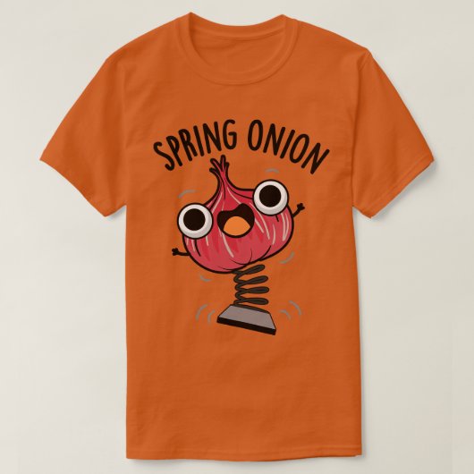 Spring Onion Funny Veggie Puns 1 T-shirt (Design voorkant)