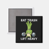 Spring Onion Gym Gewichtstraining Eet Trash Lift H Magneet (Voorkant / Achterkant)